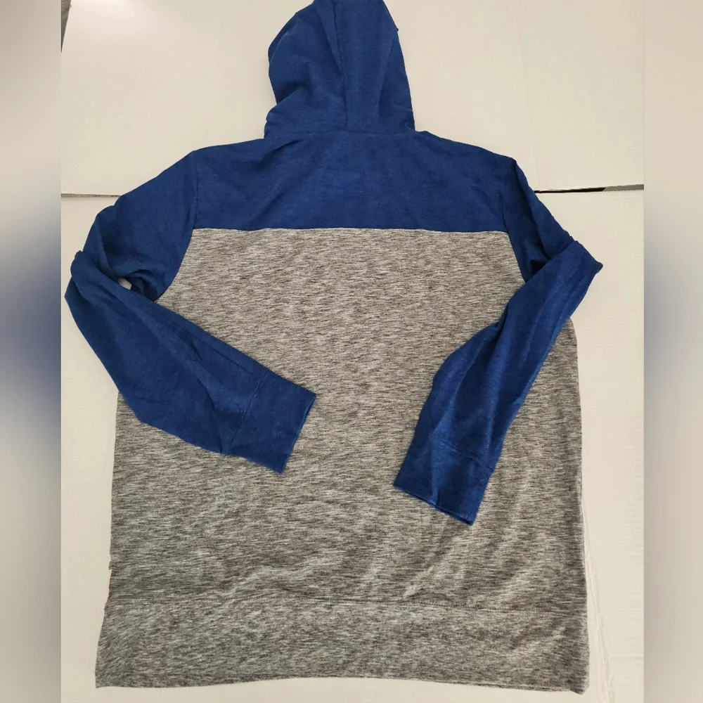 Men's American eagle flex colorblock hoodie sweater Blue Grey